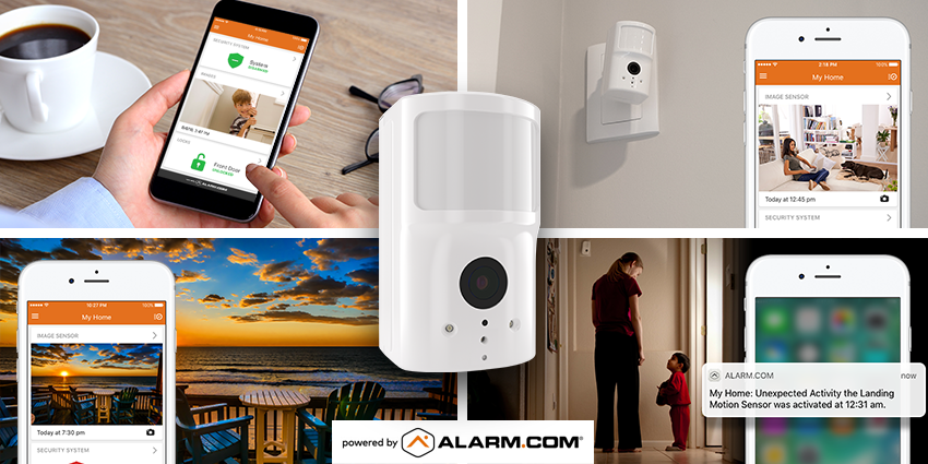four ways image sensor with phones utilizing alarm.com app four ways image sensor with phones utilizing alarm.com app